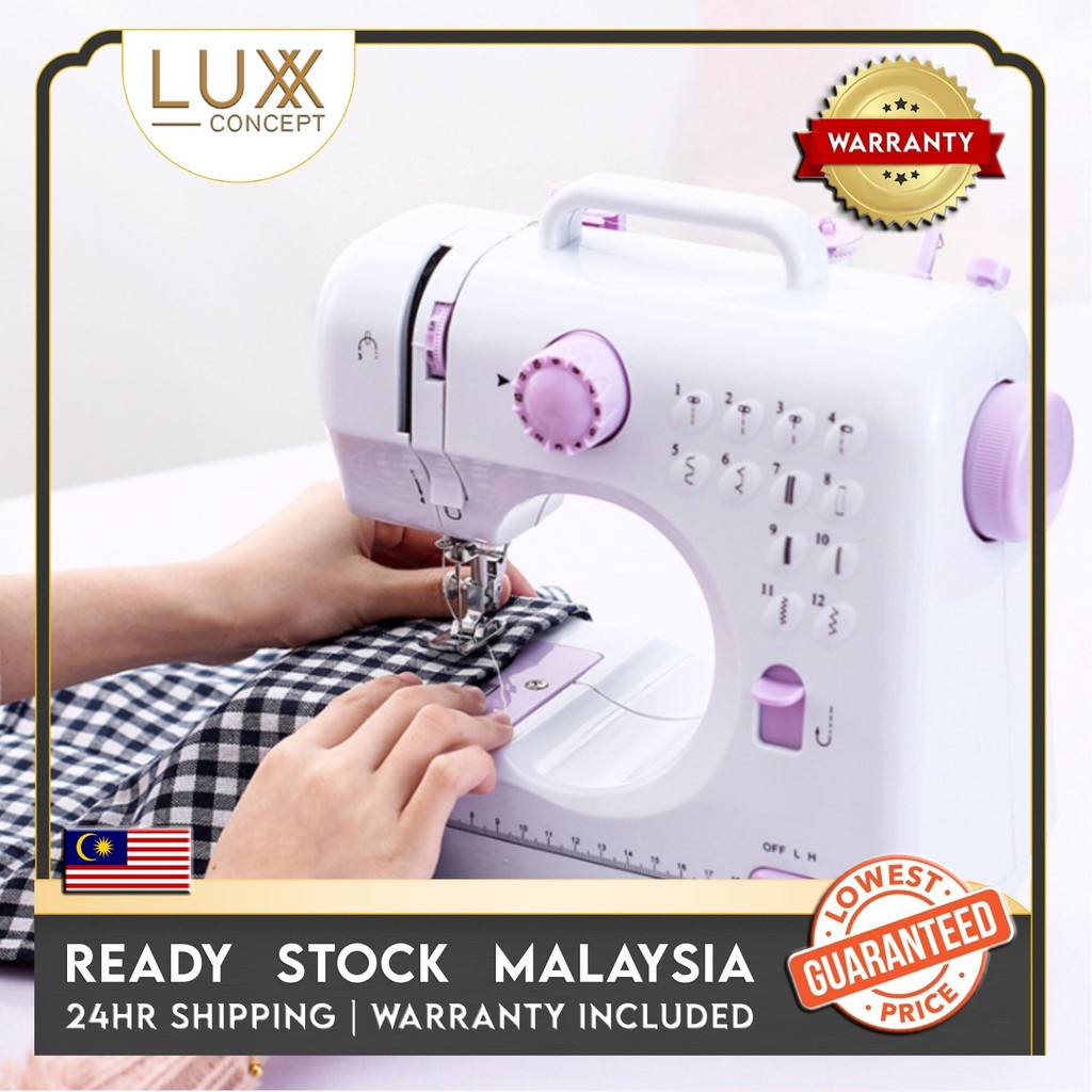 Lux Concept Sewing Machine Upgraded Portable Mini 12 Types Stiches with ...