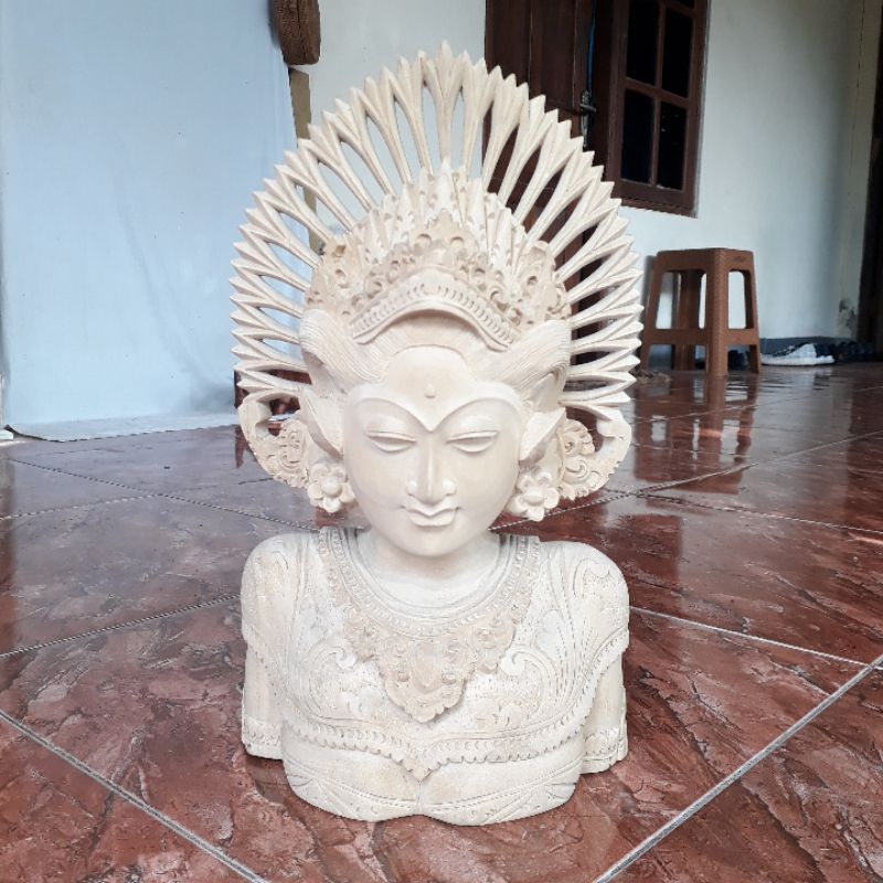 KAYU Balinese Carved Wood Statue Size 18x7x30cm Balinese Wood Statue ...