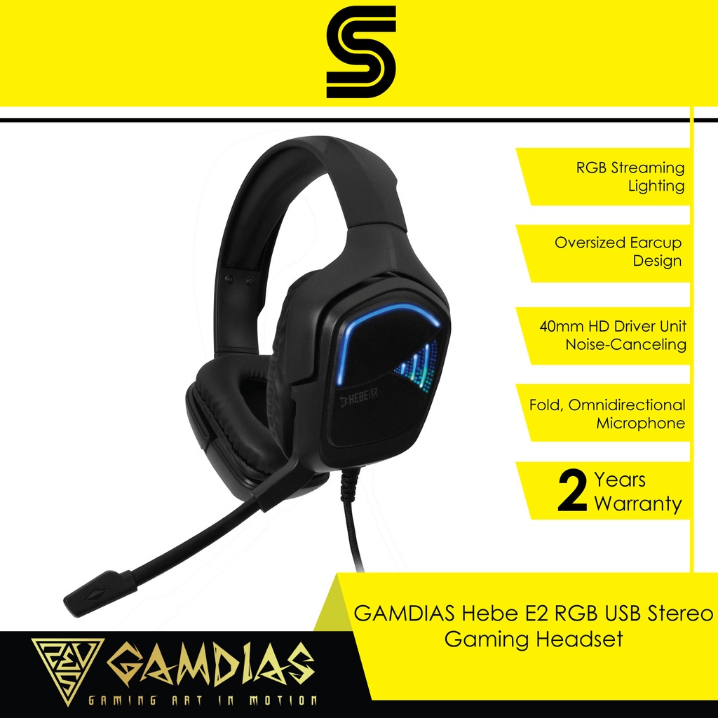 GAMDIAS Hebe E2 RGB USB Stereo Gaming Headset | Shopee Malaysia