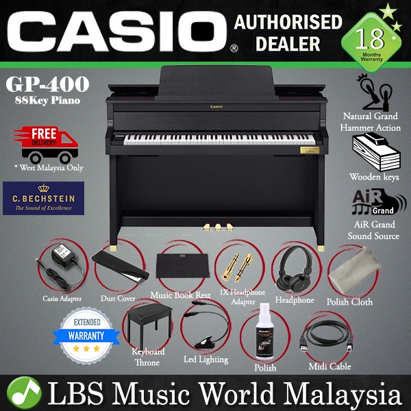 Casio GP 400 88 Key CELVIANO Grand Hybrid Digital Piano GP400 GP 400 Shopee Malaysia