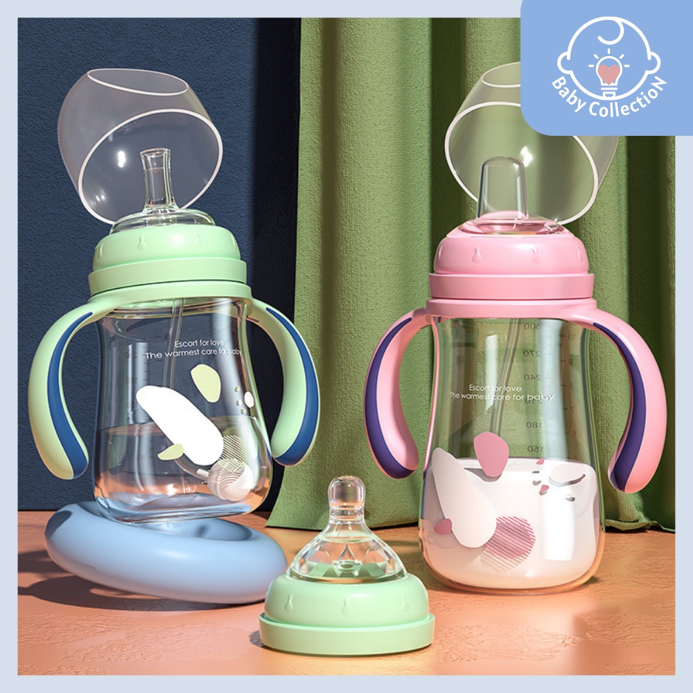 Aynmer Baby Milk Bottle Baby Training Bottle 360° Gravity Ball Anti