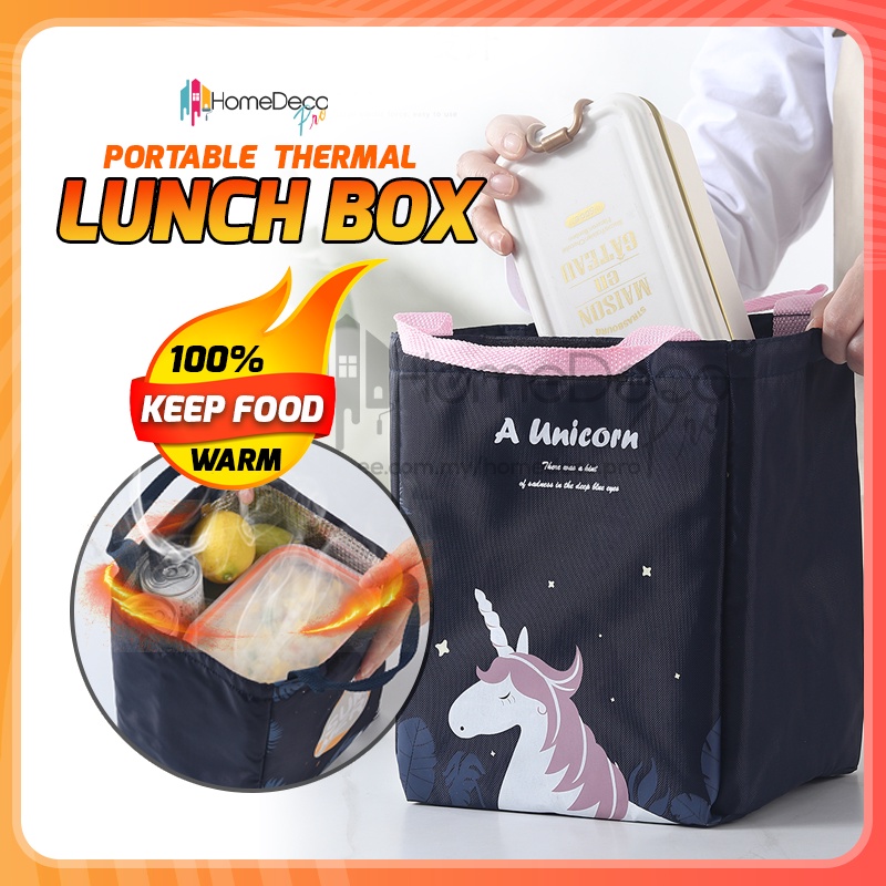 Sturdy Insulated Lunch Box Reusable Lunch Cooler Tote Bag Thermal