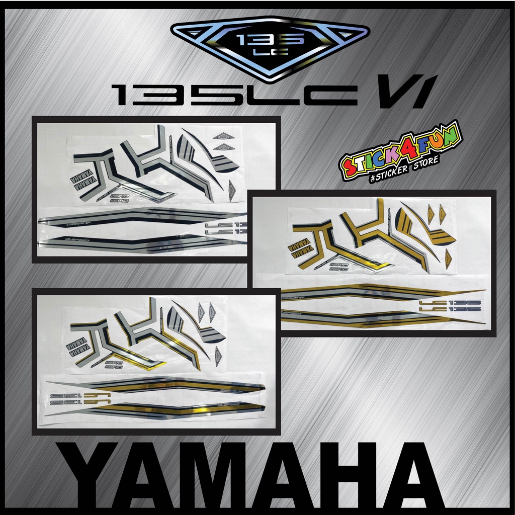 STRIPE MOTOR YAMAHA LC135 v1 (149) OVER LAP CUTTING CUSTOM STRIPE Y16 ...
