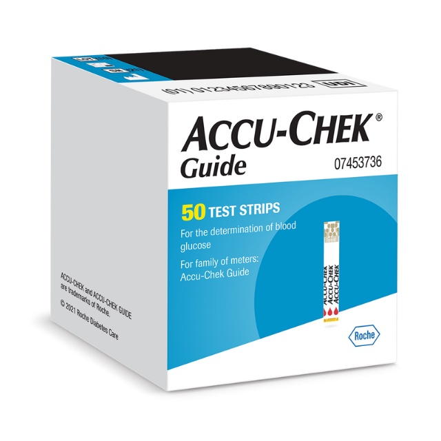 Roche Accu-Chek guide test strips 50 pieces 