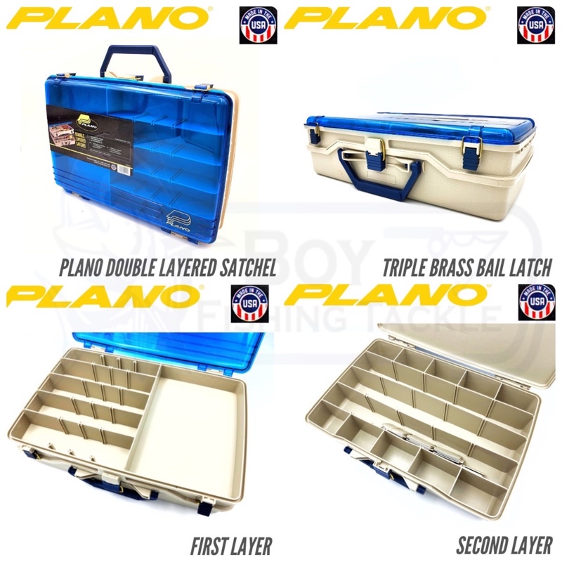 PLANO Fishing Tackle Storage System Box DOUBLE LAYERED SATCHEL 115503