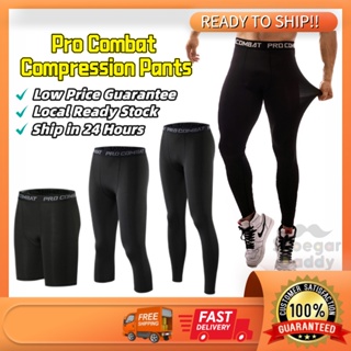 Pro Combat Tight Short Long Performance Pants Seluar Sukan Legging