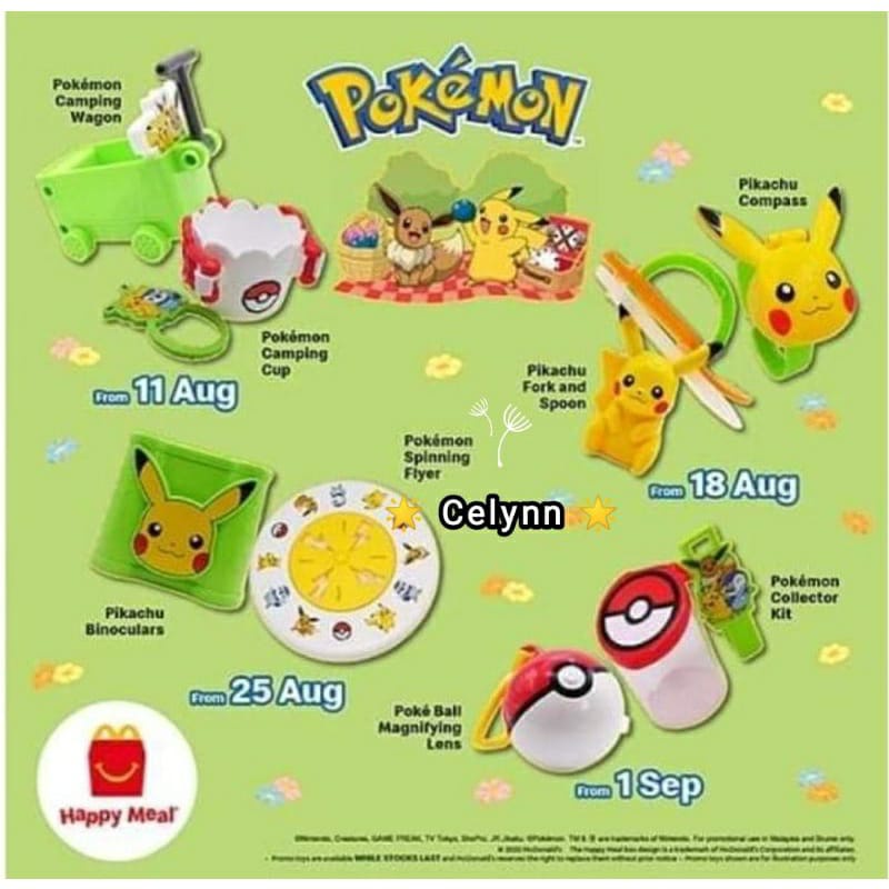 McDonald's Happy Meal Toys Pokemon(Pokemon collector kit) Shopee Malaysia