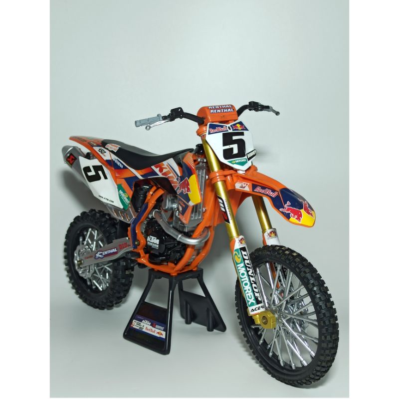 Ktm 450 SX-F Dirt Bike Ryan Dungey Scale 1.6 Newray diecast miniature ...