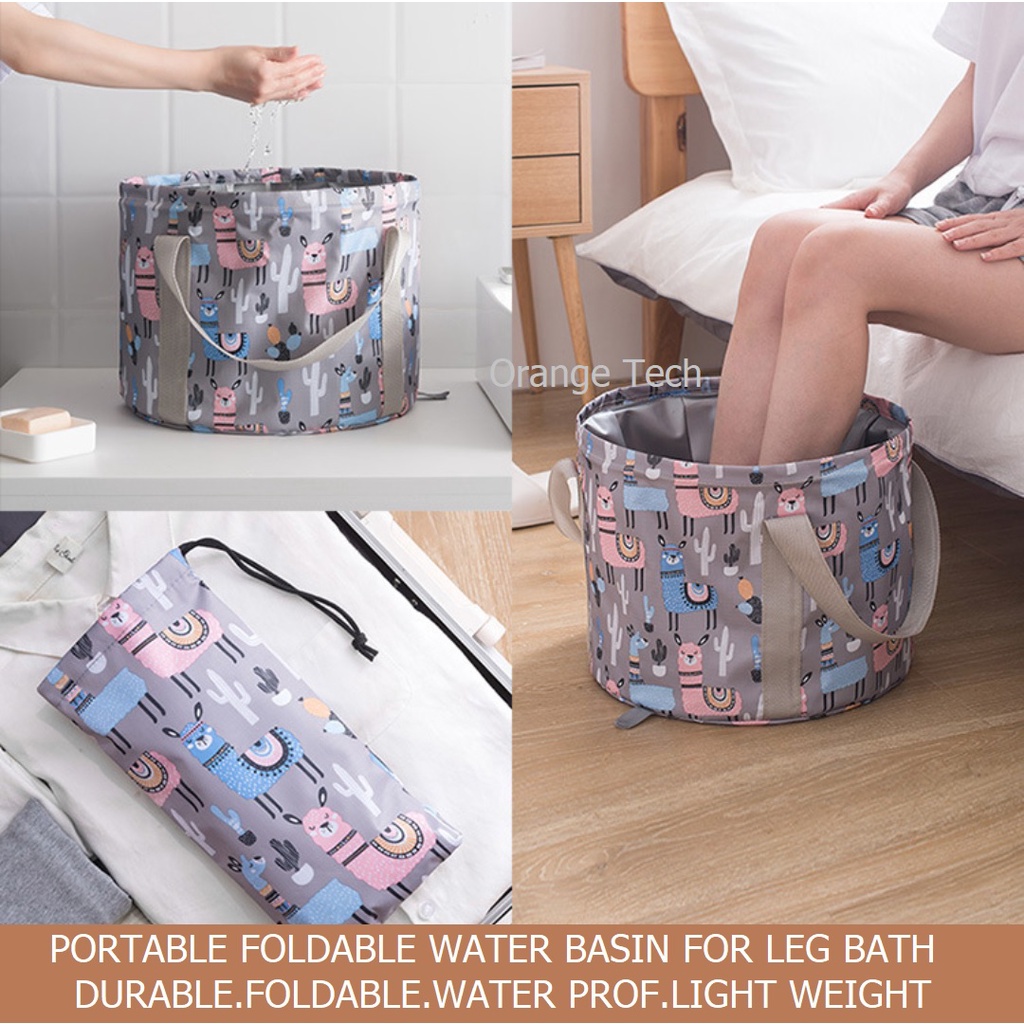 Ready Stock KL Portable Foldable Travel Large Foot Bath Bucket Foot