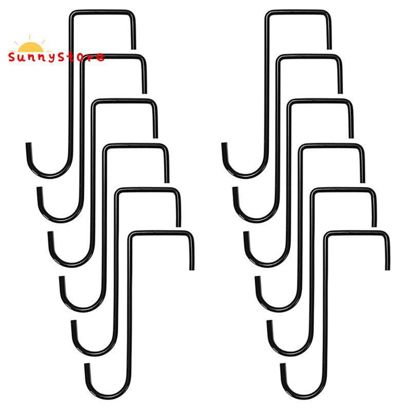 12PCS Plant Hooks Hangers Garden over Fence Hooks for Hanging Baskets ...