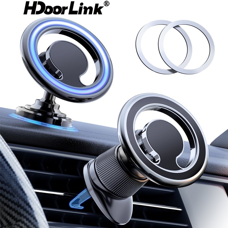 HdoorLink Magnetic Car Phone Holder Universal Vent Magsafe Ring Car ...