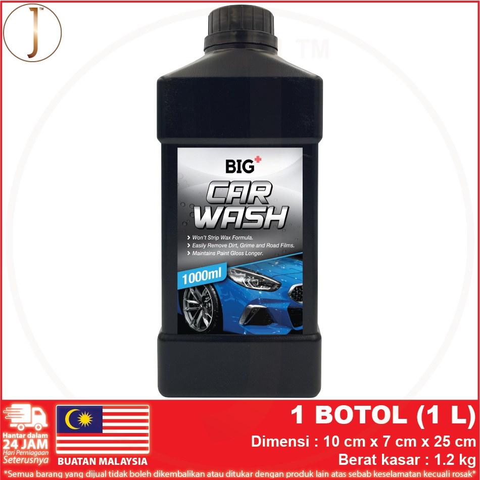 KLEENSO / BIG+ Biodegradable Car Wax & Wash Sabun Cuci Kereta