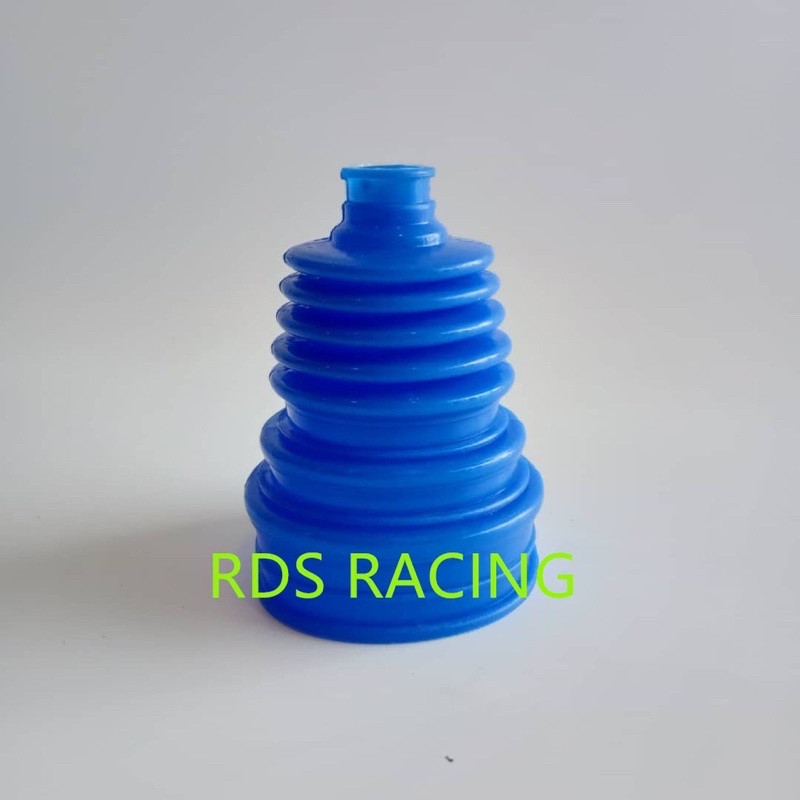 RED / BLUE SILICONE UNIVERSAL DRIVESHAFT DRIVE SHAFT BOOT WITH CLIPS