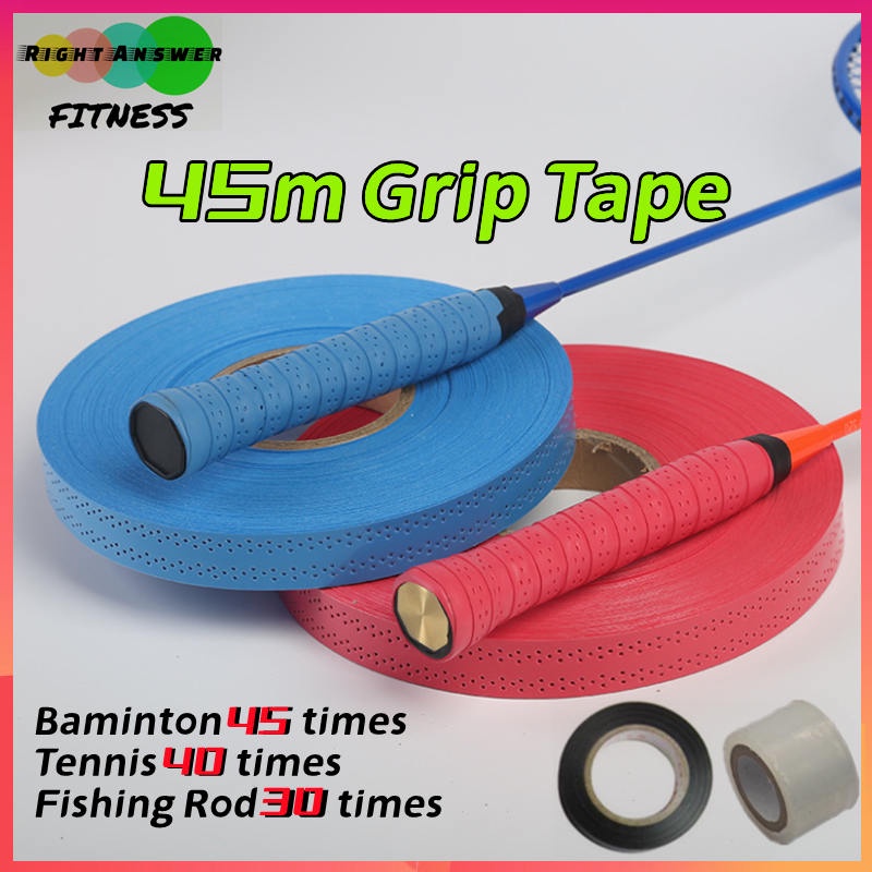 45 Meters Fishing Rod Tennis Badminton Over Grip Tape Anti-Slip Roll Cover  Sport Racket Grips Sweatband Sticky Non-slip