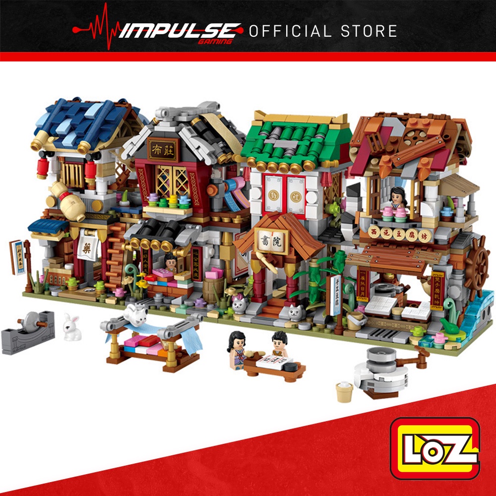 LOZ Mini Blocks 1733 / 1734 / 1735 / 1736 Creative China Town Series ...