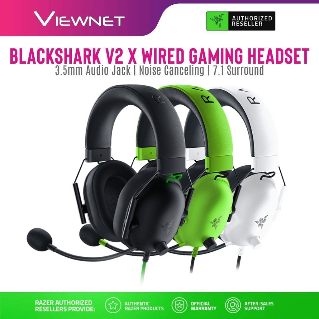 AUDIFONO RAZER BLACKSHARK V2 X, 3.5MM, 7.1