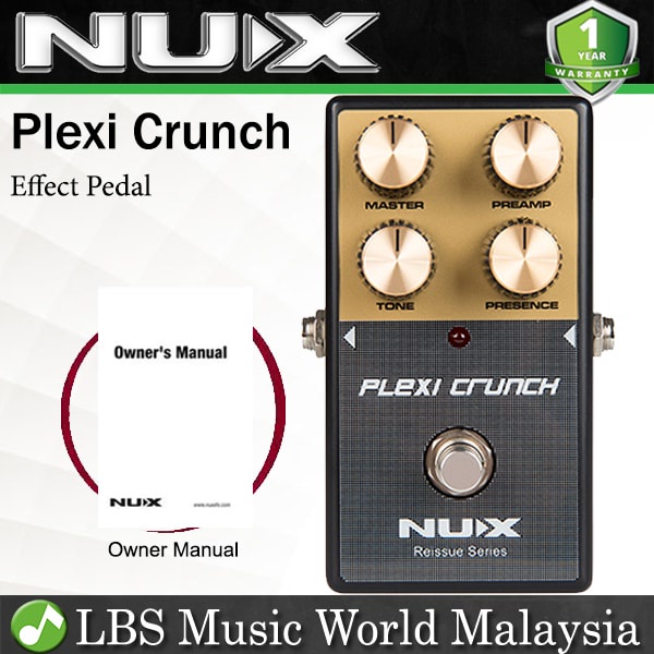 Nux Plexi Crunch 9V Reissues Series Guitar Effects Pedal Distortion ...