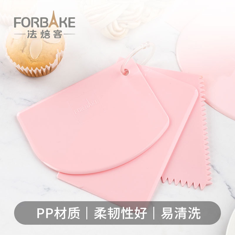 [FORBAKE] 3pcs/Set Trapezoid Scraper Multi-Function Scraper 法焙客塑料刮板家用 ...