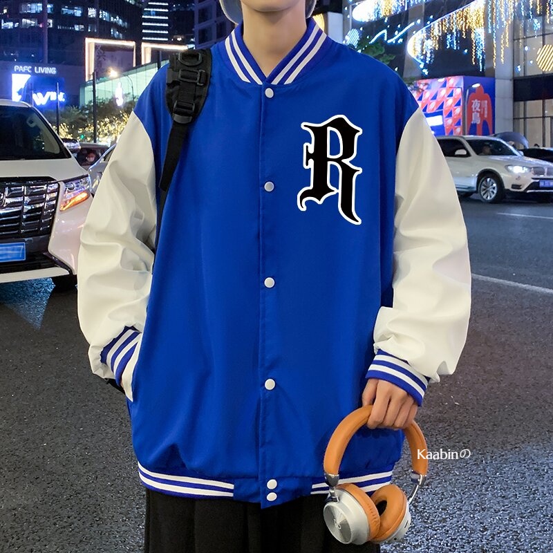 M-3XL Trend couple baseball jacket student basketball top sports jacket ...