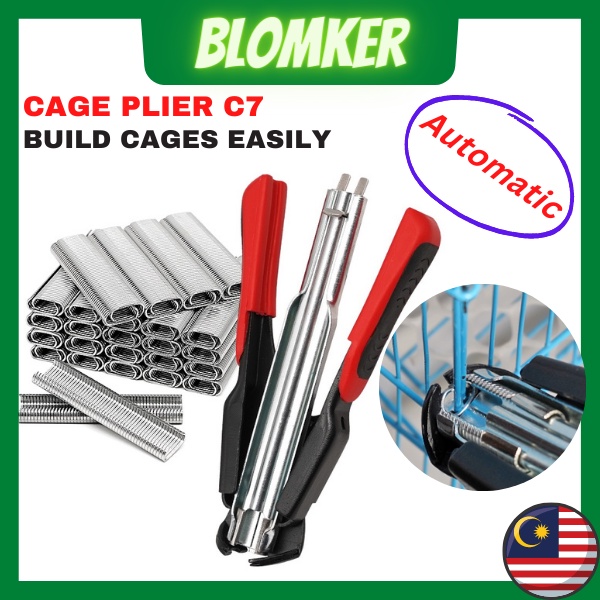 Animal Cage Rings Wire Plier C-type Nails Chicken Bird Pet Cage Tools ...