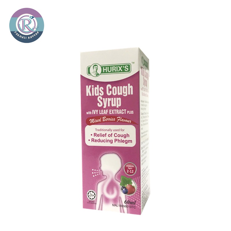 Hurixs Kids Cough Syrup With Ivy Leaf Extract 60ml Shopee Malaysia