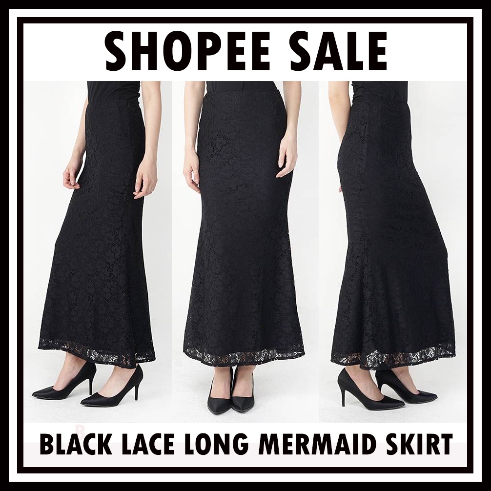 LACE SKIRT DUYUNG LABUH FULL LINING | Shopee Malaysia