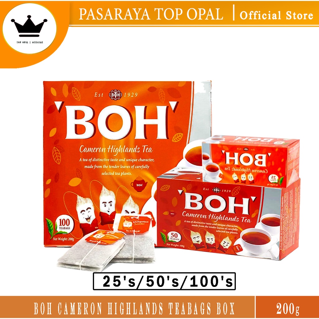 BOH Cameron Highlands Teabags Box 25's 50's 100's | Shopee Malaysia