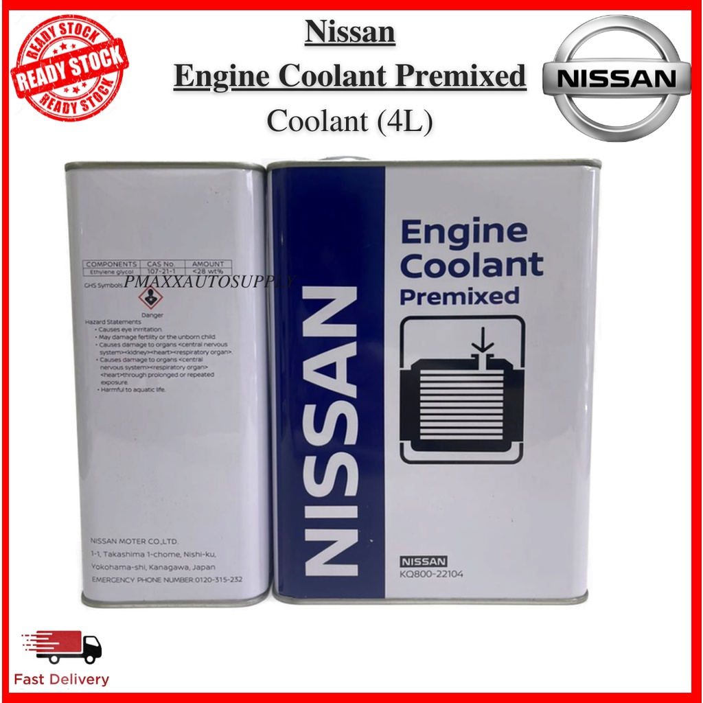 NISSAN ENGINE COOLANT PREMIXED 4L #NISSAN ENGINE OIL #READY STOCK ...