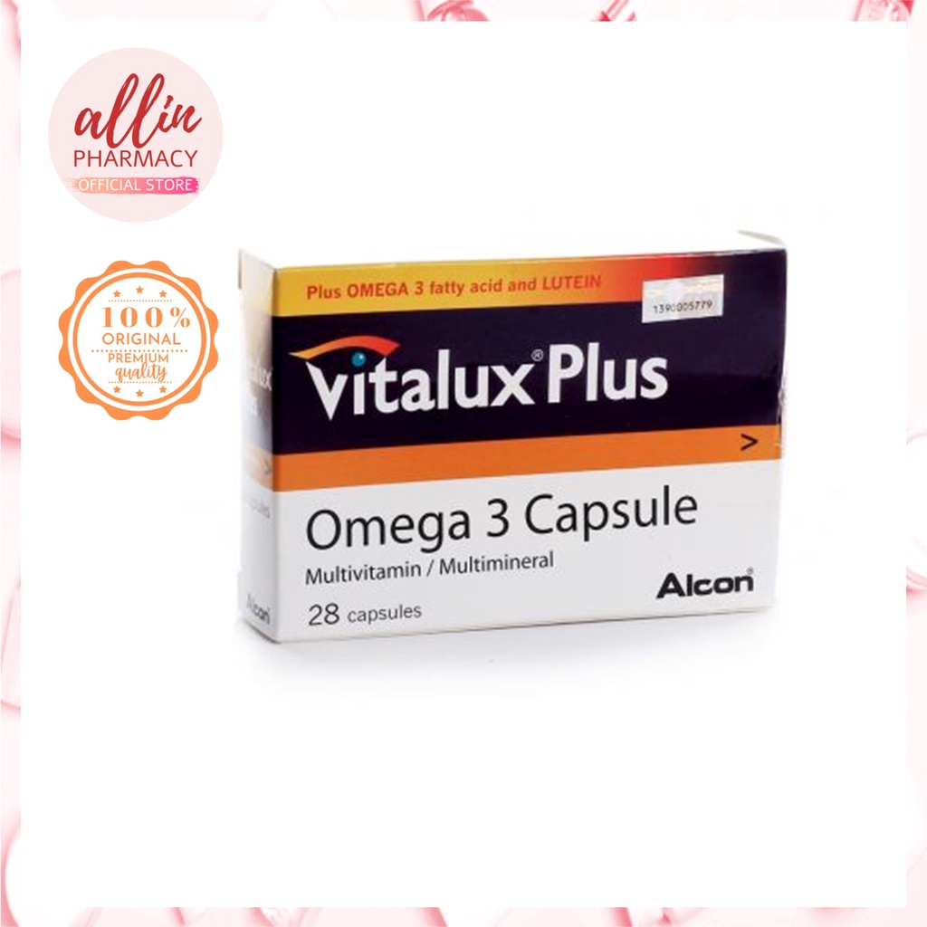 Vitalux Plus Omega 3 Capsule 28s (EXP 10/25) | Shopee Malaysia