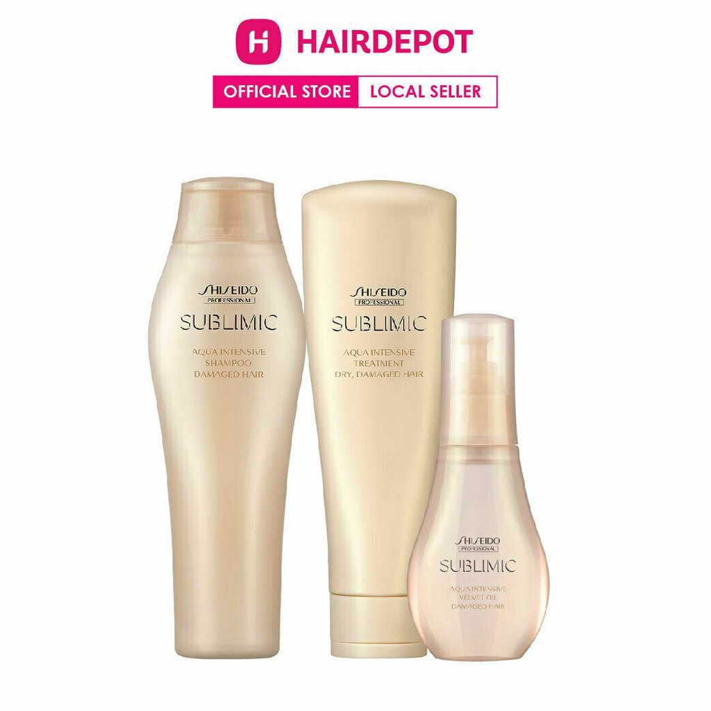 [BUNDLE SET] Shiseido Sublimic Aqua Intensive Set ( For Dry & Damaged ...