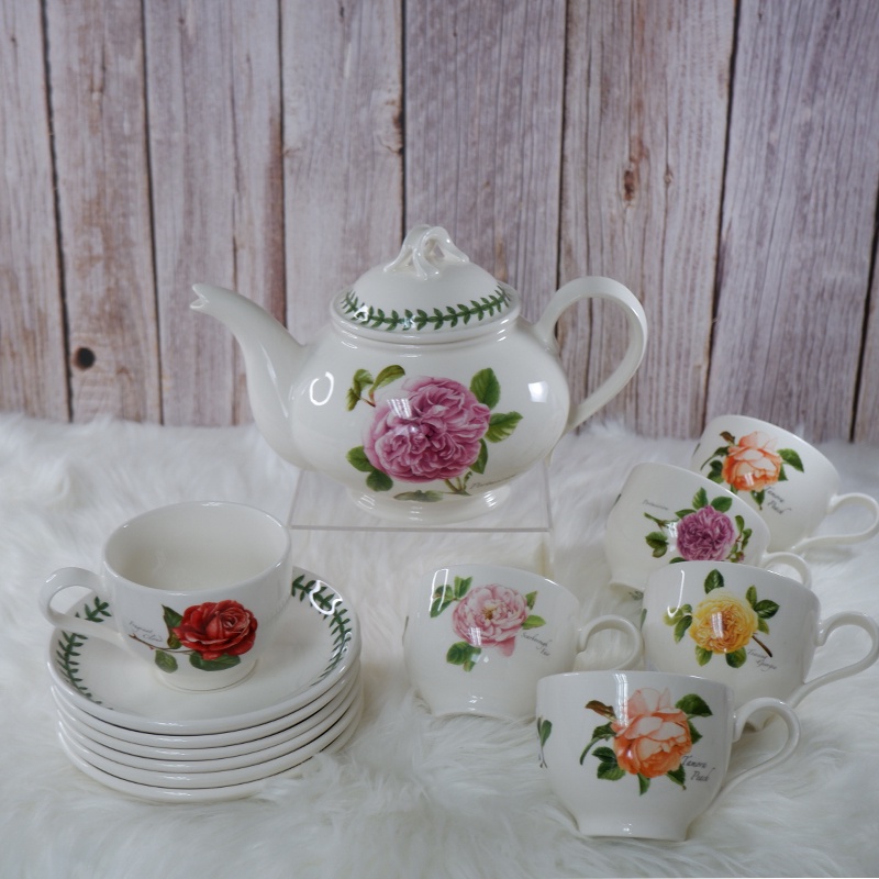Lot De 6 Coupelles Portmeirion Botanic Roses - 14 Cm - Porcelaine Neuve
