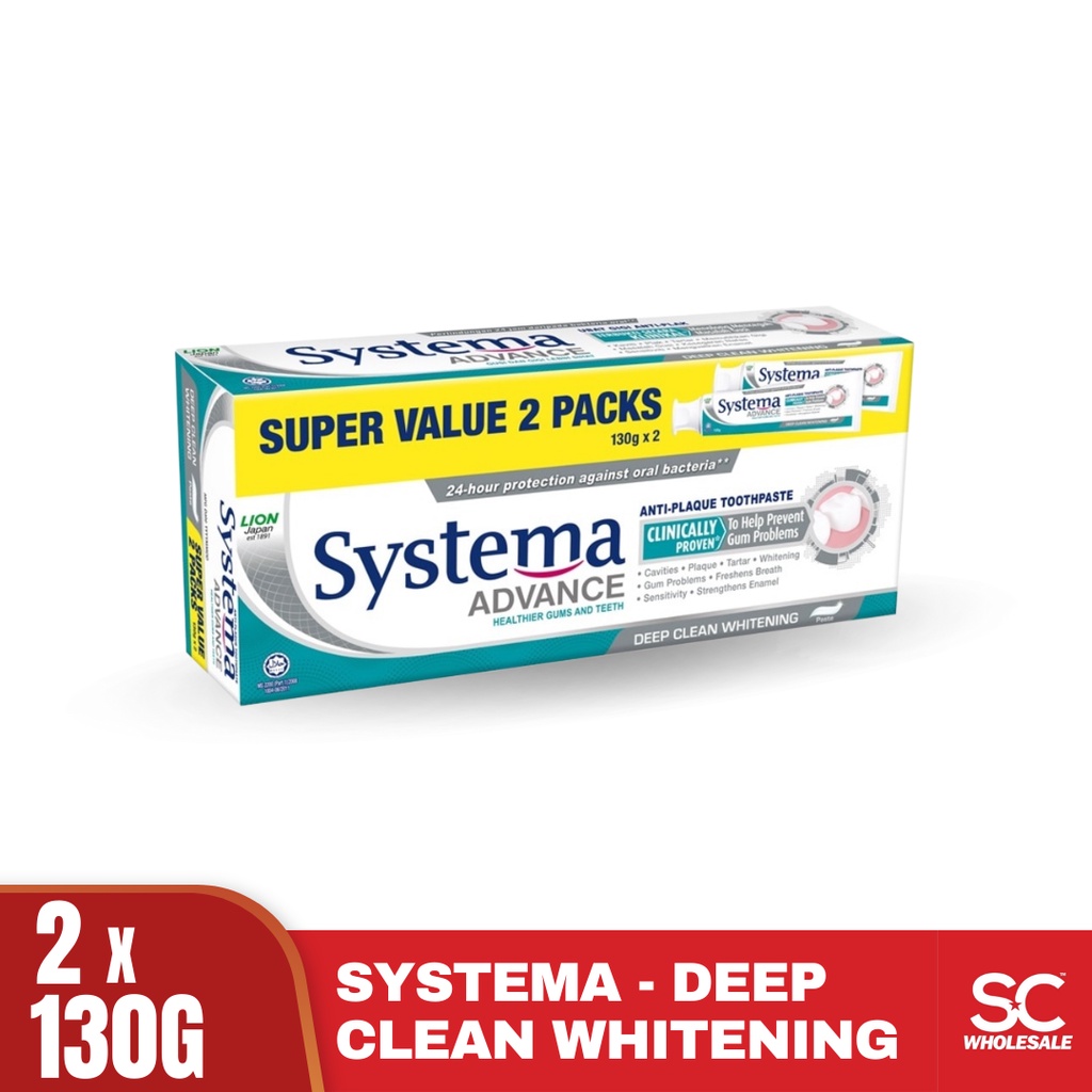 SYSTEMA Advance Toothpaste - Deep Clean Whitening Anti-Plaque ...