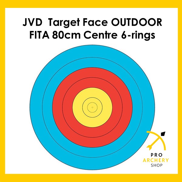 JVD Target Face OUTDOOR FITA 80cm Centre 6-rings | Shopee Malaysia