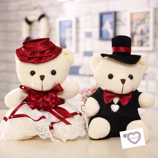 Wedding Room Decor/Marriage Car/ Couple Cute Bear Doll/婚车婚纱