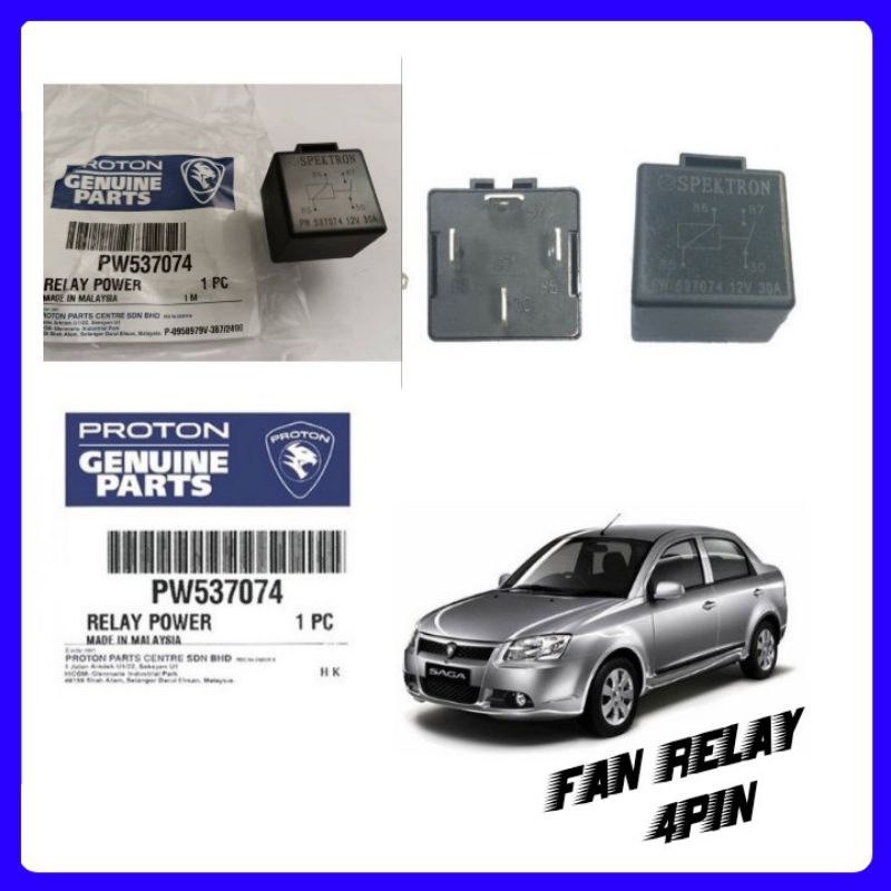 Proton Saga BLM/FLX/EXORA/PREVE/SAVVY/WAJA Fan Relay 4pin Shopee Malaysia