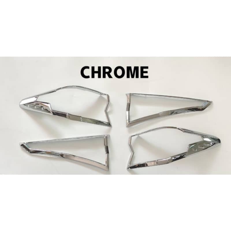 ALZA 2022 D27A TAIL LAMP COVER / GLOSSY BLACK, CHROME COLOR TAIL LAMP