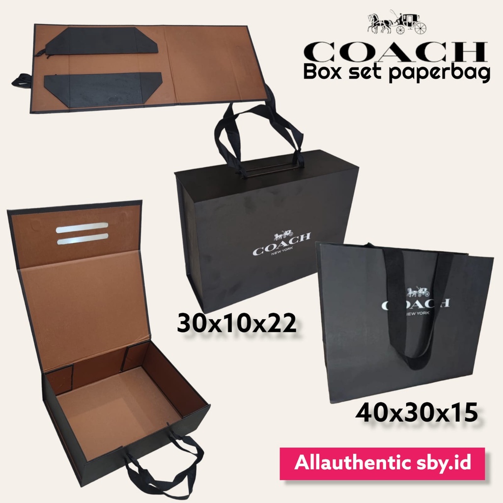 Coach EXCLUSIVE HARD GIFT BOX BLACK SERIES - COACH Bag GIFT BOX ...