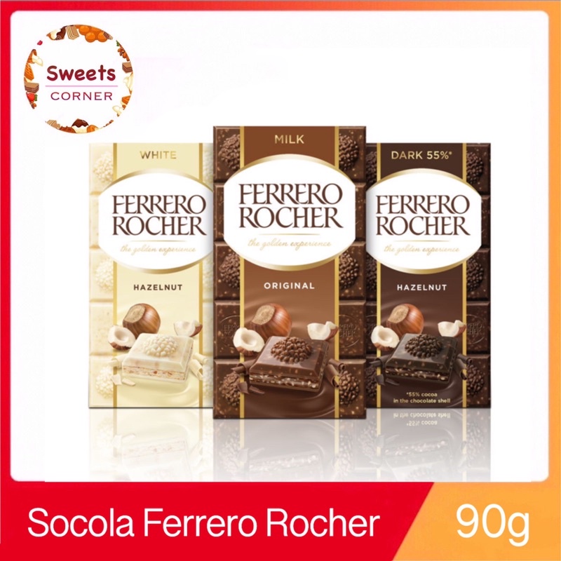 Ferrero Rocher Chocolate Bar 90g (4 Types) Shopee Malaysia