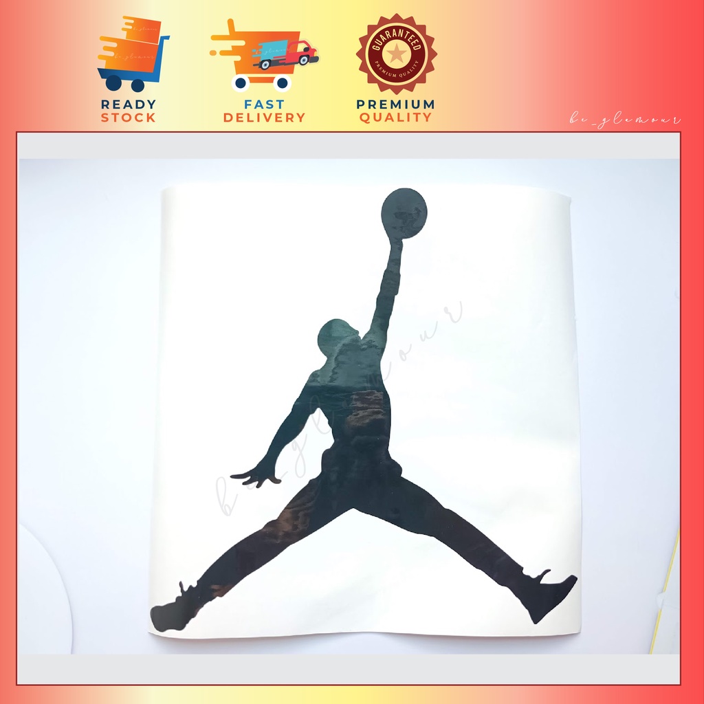 Jordan Jumpman Sticker Reflective air jordan stiker waterproof pantulan ...