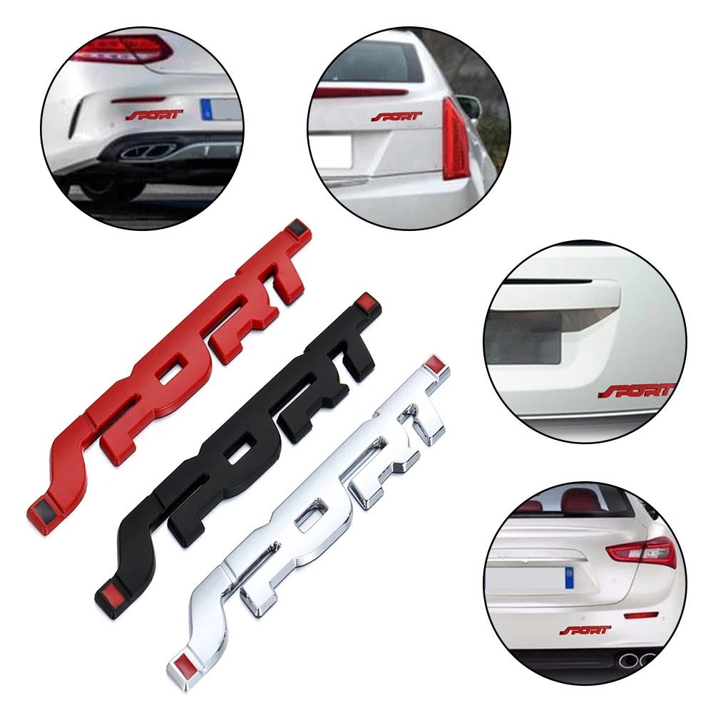 3D Sport Logo Metal Badge Car Emblem Sticker Rear Boot Mud Holder - View #4