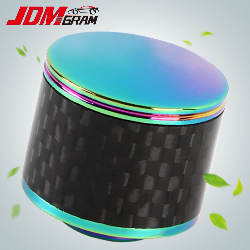 JDMGRAM Carbon Fiber Car Rear Wiper Knob Cover 1PC Waterproof Universal Protection Auto Wipers