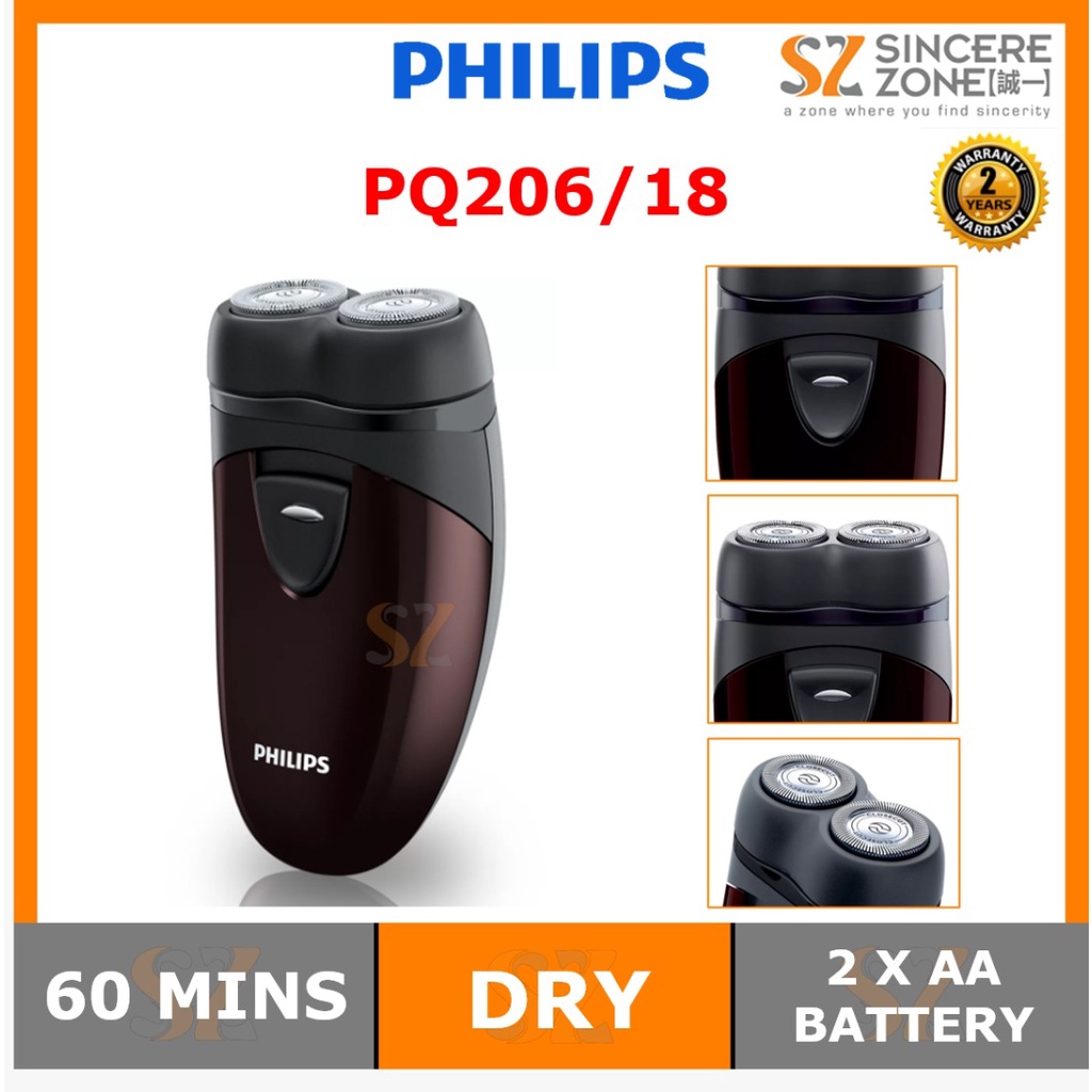 Philips PQ206/18 Battery Shaver PQ206 | Shopee Malaysia