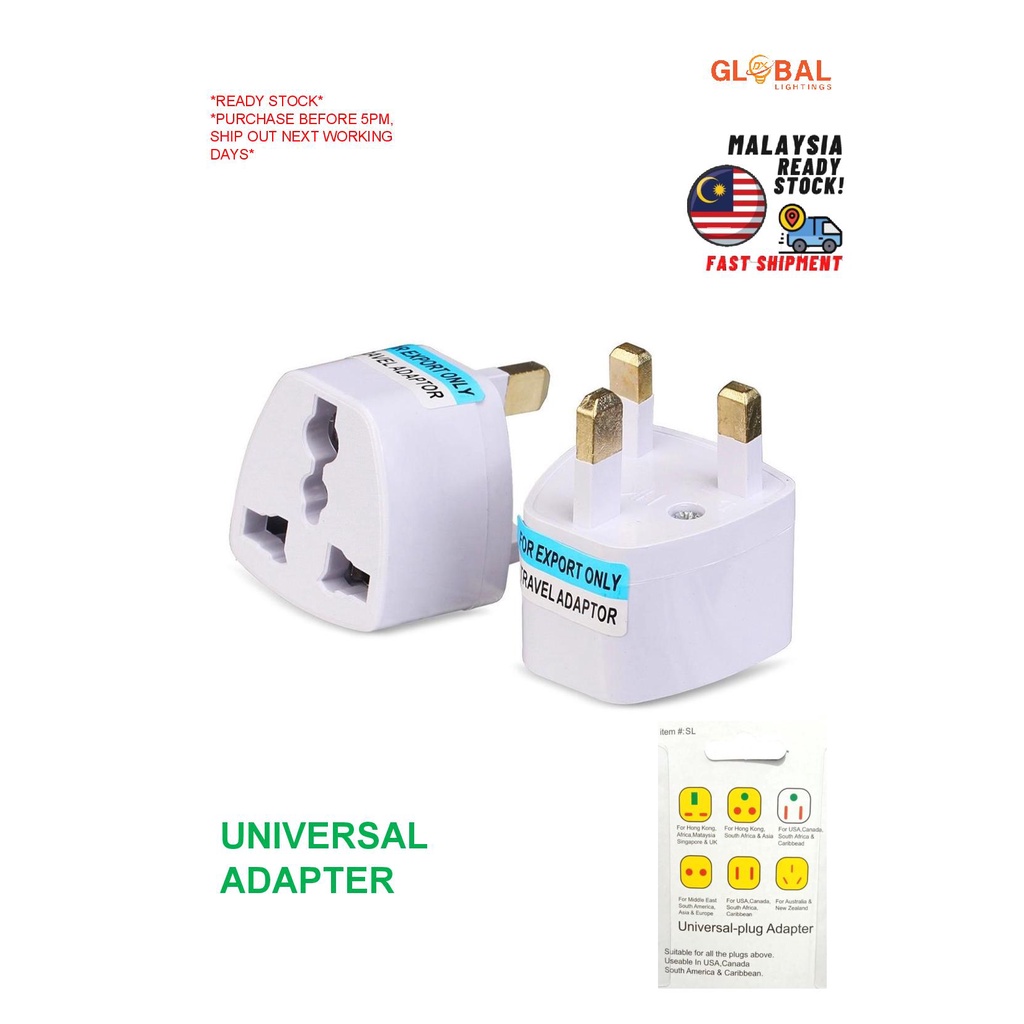 Plug Universal Adapter British Socket Adapter 3 Pin Plug | Shopee Malaysia