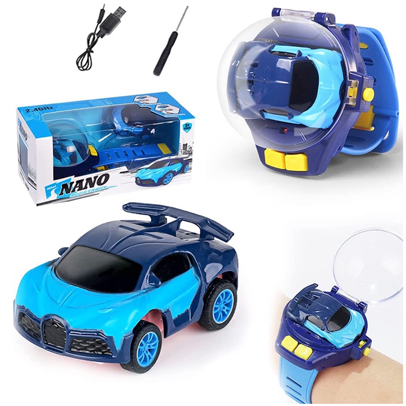 Watch RC Car Toy Mini Remote Control Cartoon Watch 2.4G Infrared ...