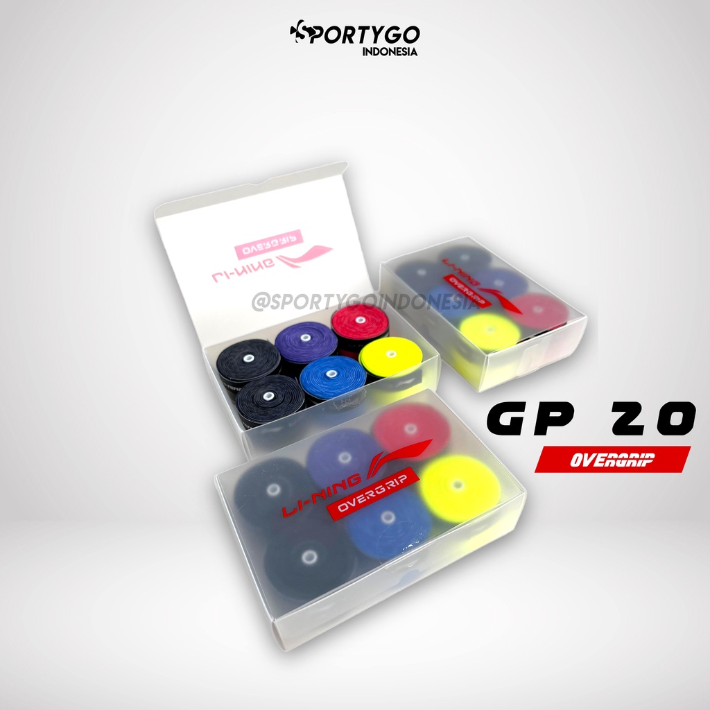Original Li-Ning GP 20 BOX 6 in 1 Badminton Grip / GP20lining | Shopee ...