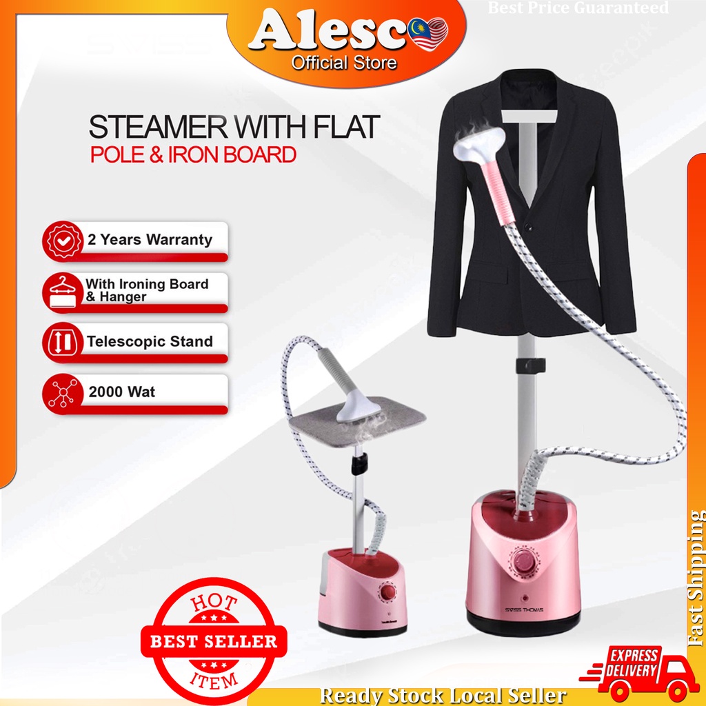 Garment Steamer With Flat Pole & Iron Board Seterika Baju
