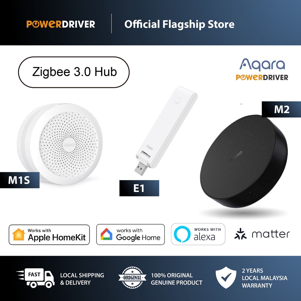 Aqara Hub Zigbee 3.0 M1S M2 E1 Apple Homekit Hub Shopee Malaysia