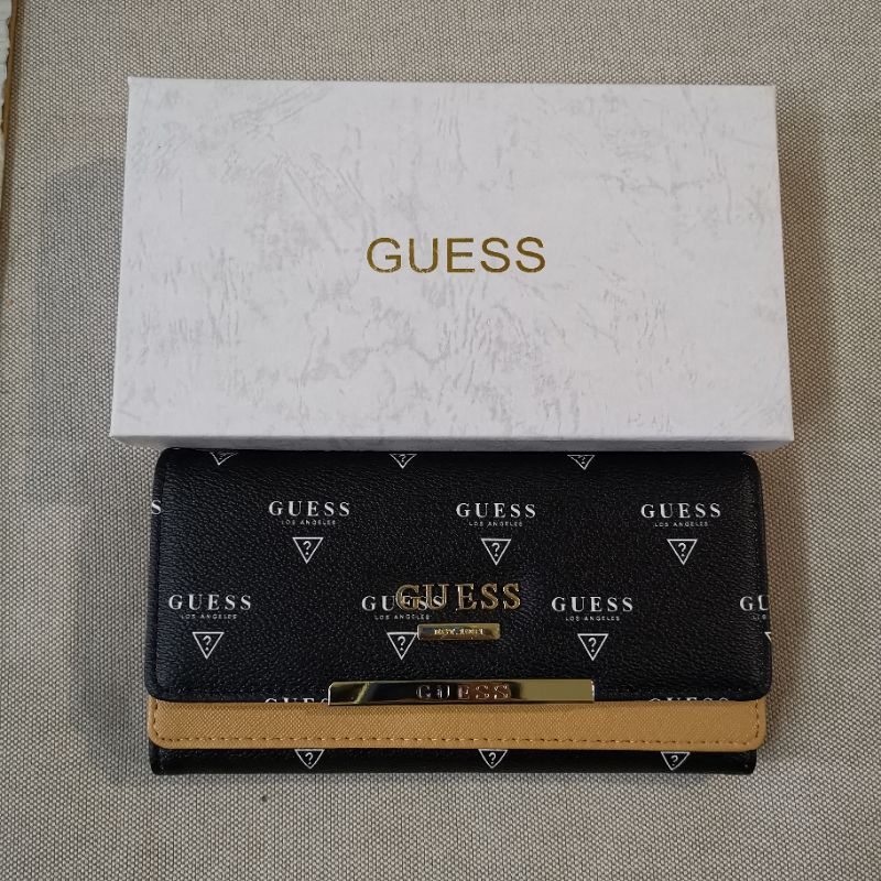 How Guess Wallet Woman Long Dompet Perempuan | Shopee Malaysia