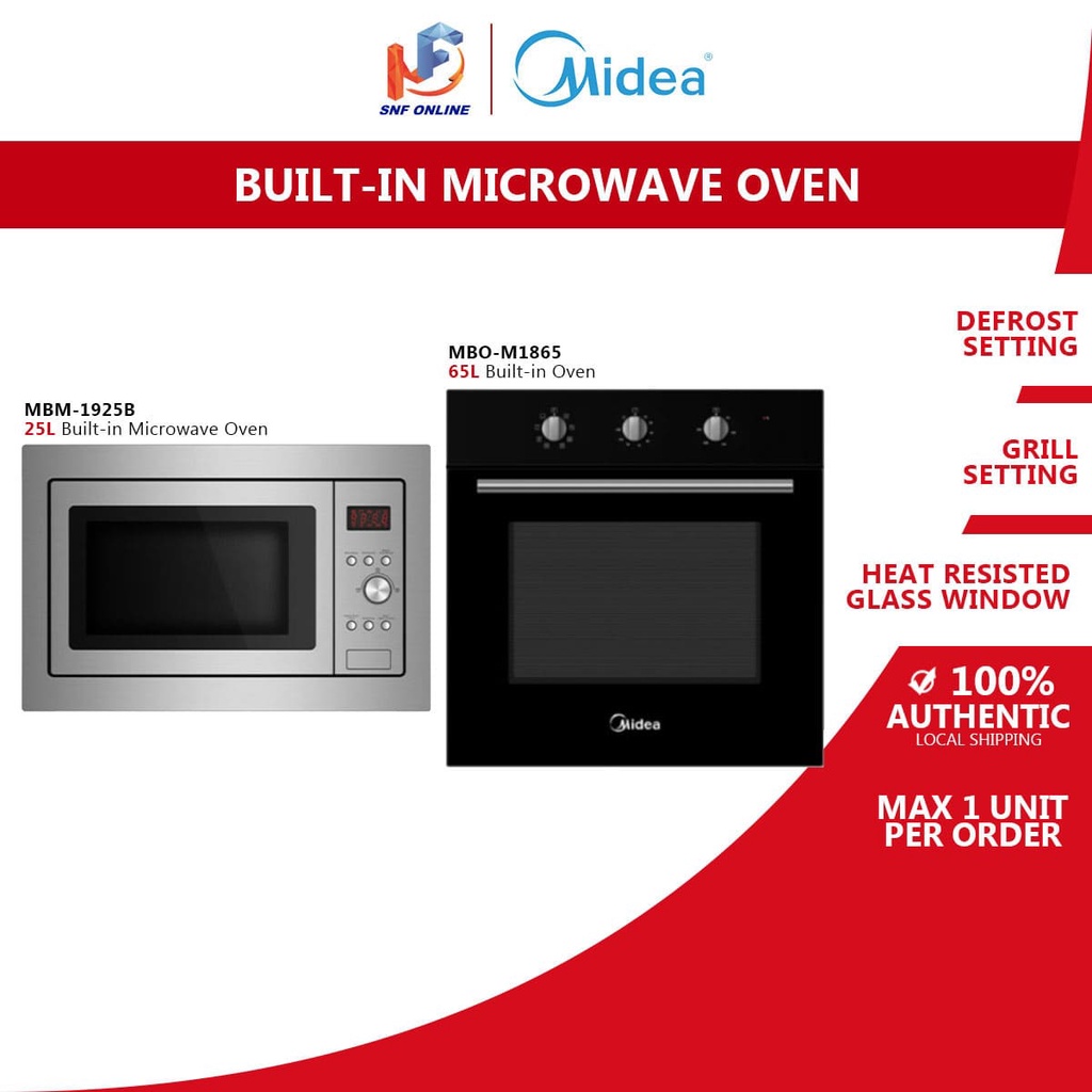 Inbuilt microwave deals oven size