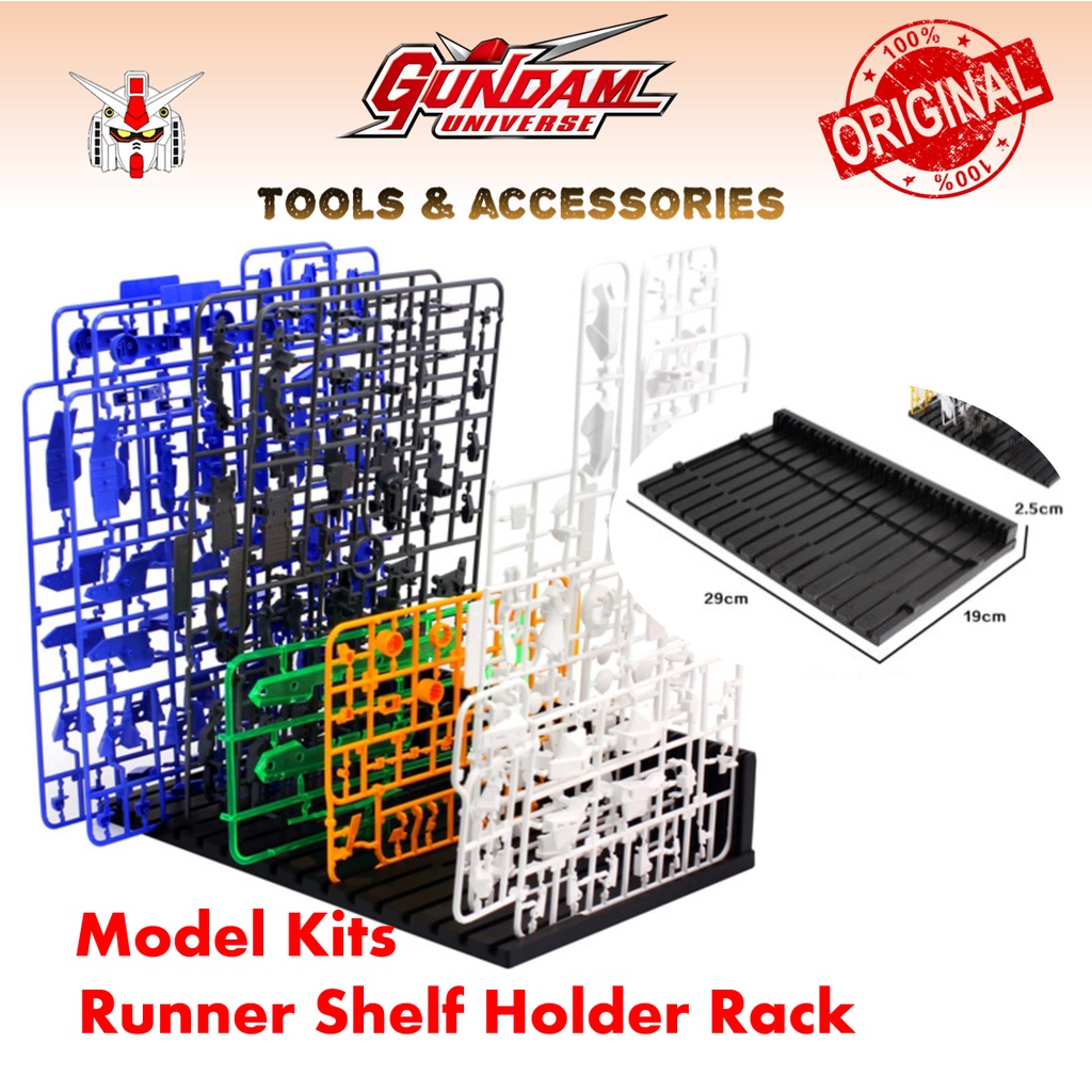 Gundam Model Kit Runner Shelf Holder Rack for Gundam Tools Gunpla